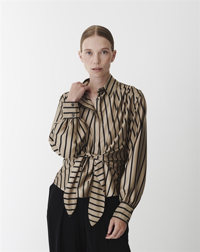 LEE SHIRT - TAN STRIPE